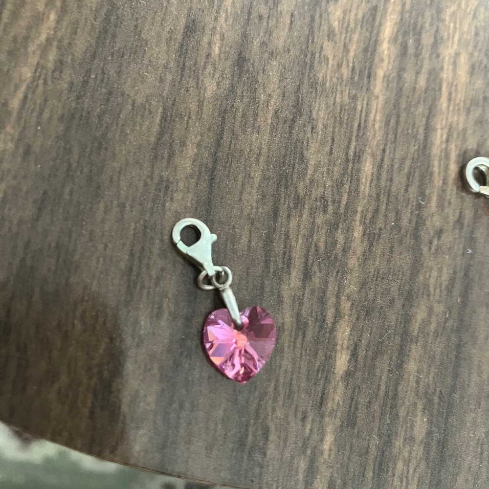 Pink Swarovski heart